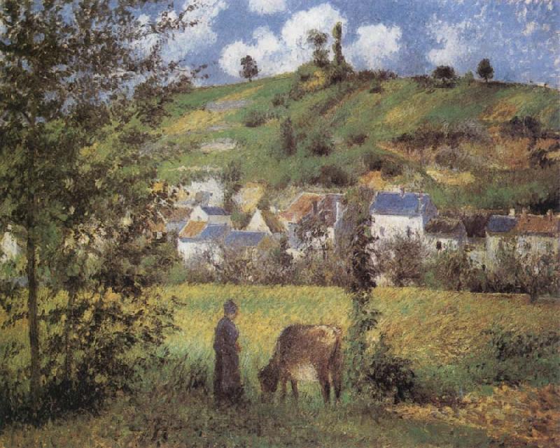 Camille Pissarro Landscape at Chaponval Spain oil painting art